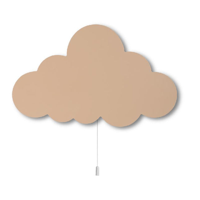 Aplique de pared infantil madera nube