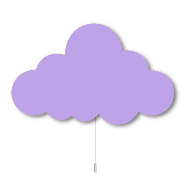 Aplique de pared infantil madera nube