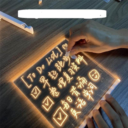 Pizarra de notas luminosa LED