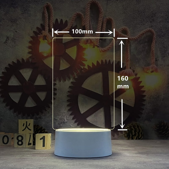 Pizarra de notas luminosa LED