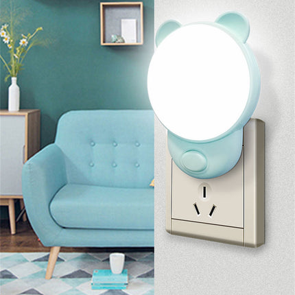 Luz de enchufe infantil osito rosa