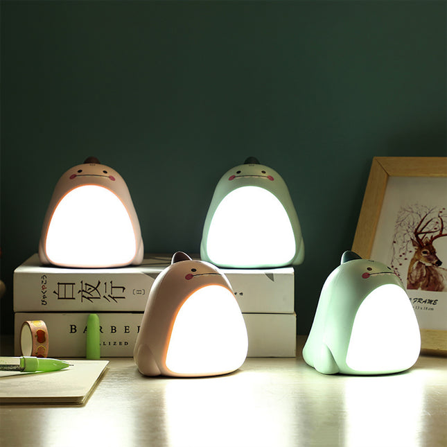Luz de noche infantil dinosaurio verde