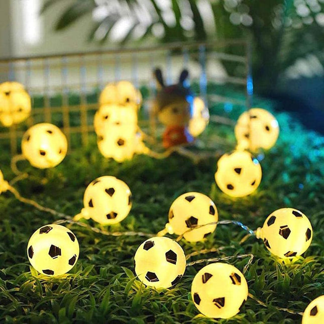 Guirnalda de luces balones de fútbol