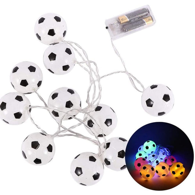 Guirnalda de luces balones de fútbol
