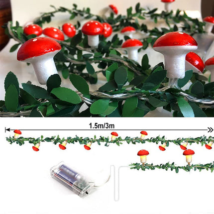 Guirnalda de luces LED setas infantil