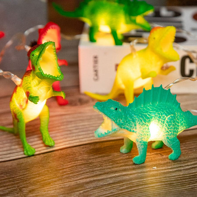 Guirnalda de luces con dinosaurios