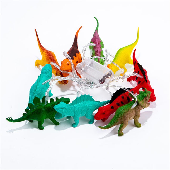 Guirnalda de luces con dinosaurios