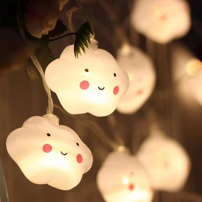 Guirnalda de luces LED nubes