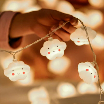 Guirnalda de luces LED nubes
