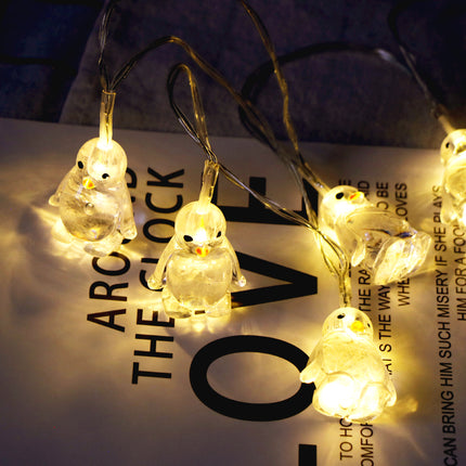 Guirnalda de luces LED de pingüinos