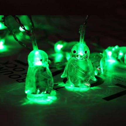 Guirnalda de luces LED de pingüinos