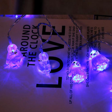 Guirnalda de luces LED de pingüinos