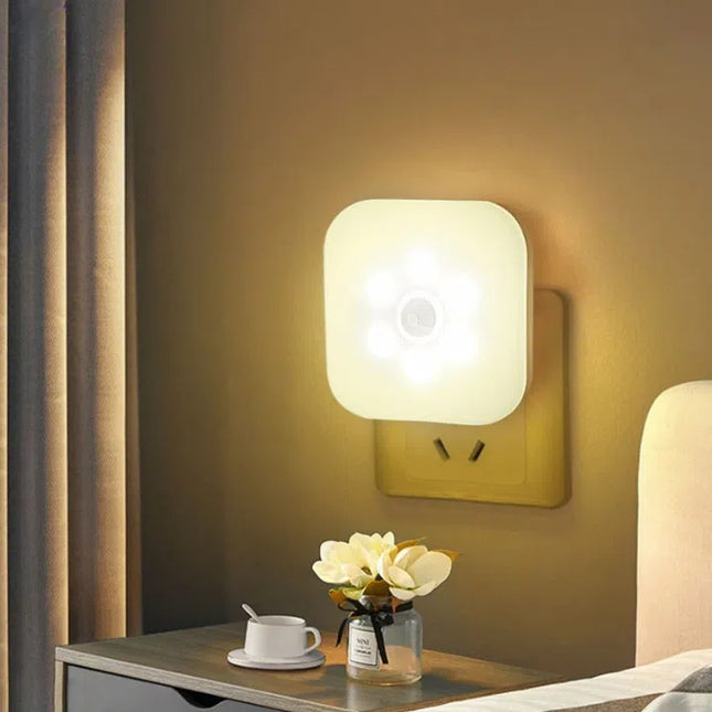 Luz para enchufe con sensor movimiento