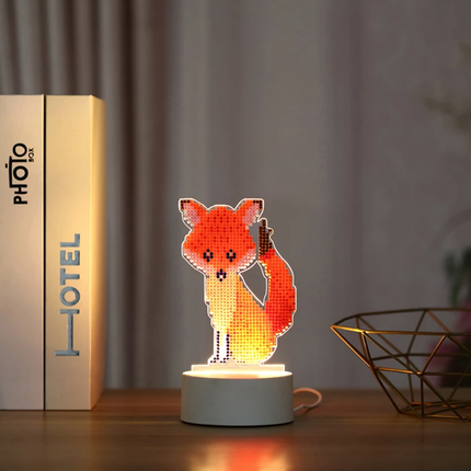 Kit DIY lámpara LED zorro manualidades