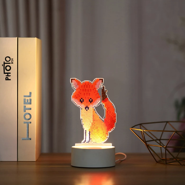 Kit DIY lámpara LED zorro manualidades