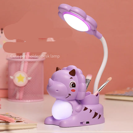 Lámpara de escritorio infantil dinosaurio LED