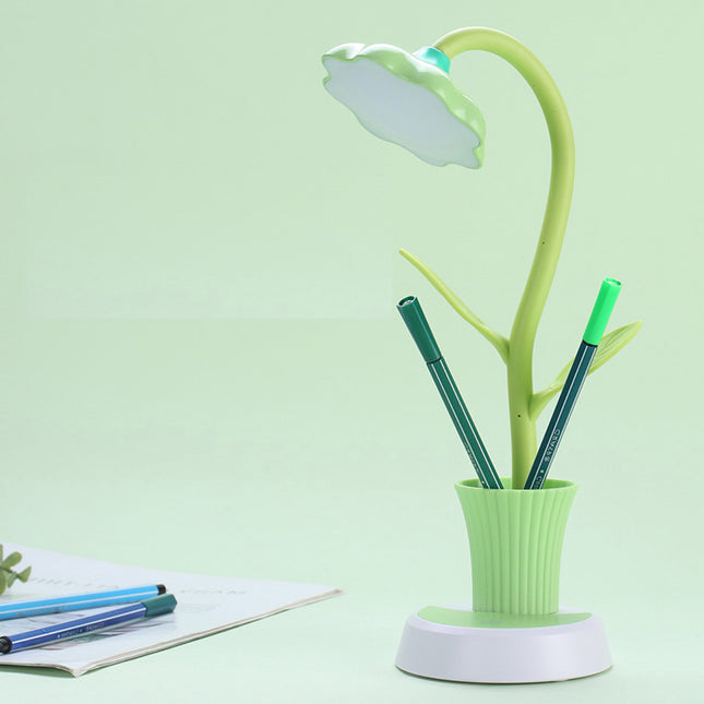 Lámpara de mesa flor recargable USB