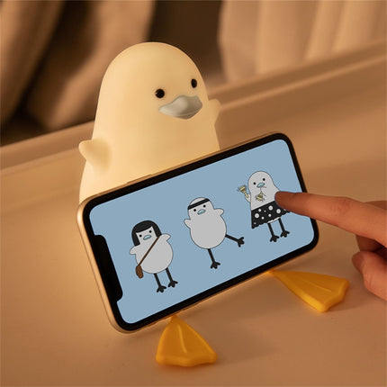 Lámpara quitamiedos de silicona forma patito