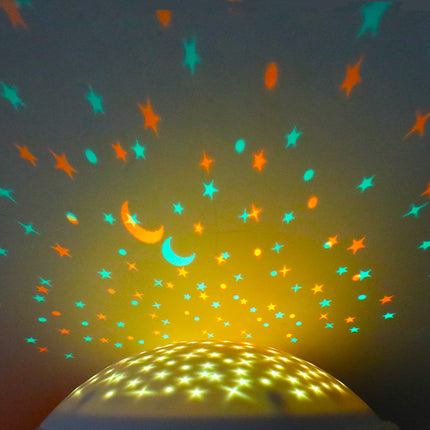 Peluche búho musical con proyector de luz