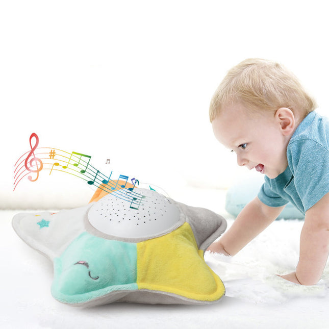 Peluche tortuga musical con proyector estrellas