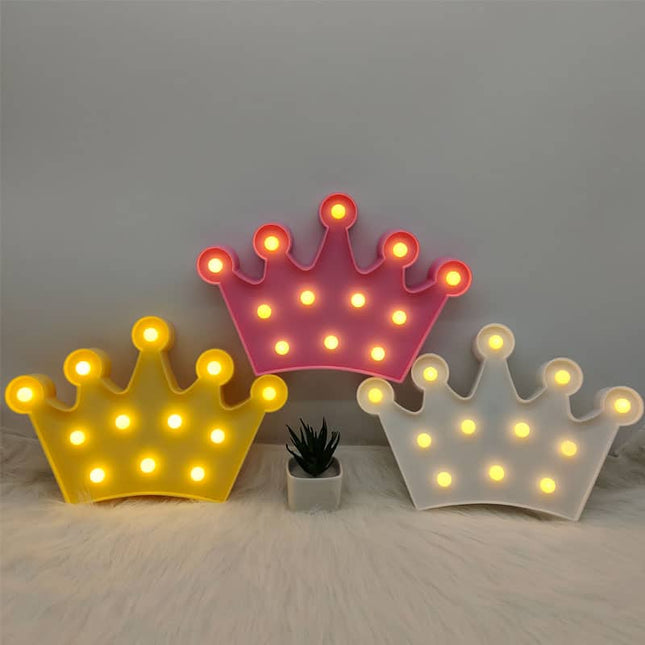 Lámpara LED decorativa en forma corona