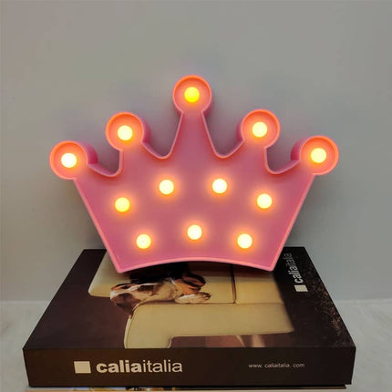 Lámpara LED decorativa en forma corona