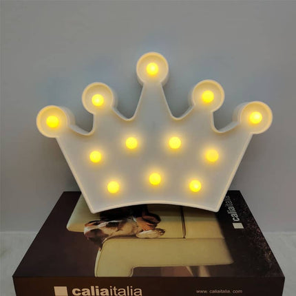 Lámpara LED decorativa en forma corona