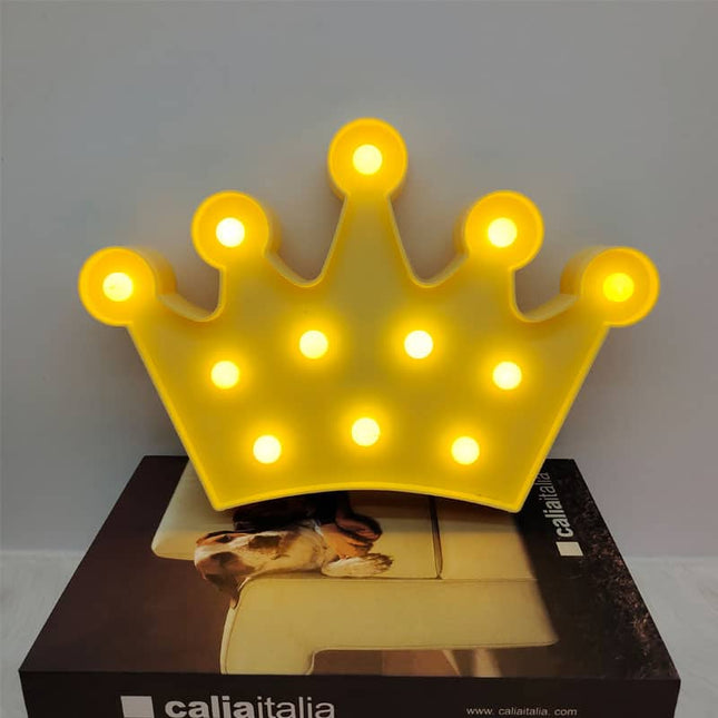 Lámpara LED decorativa en forma corona