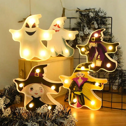 Luz LED decorativa fantasma para Halloween