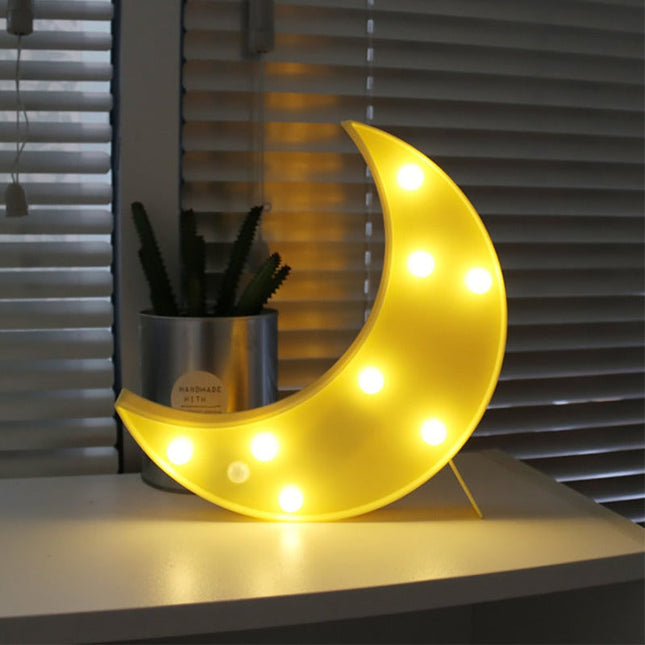 Lámpara decorativa de pared forma luna
