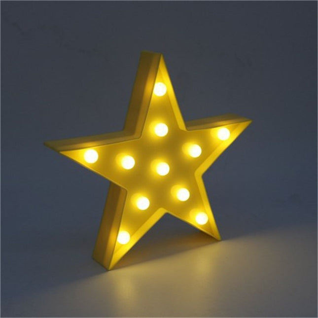 Lámpara decorativa de pared forma estrella