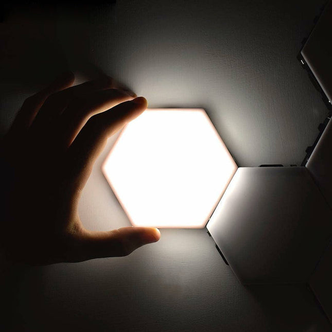 Luces hexagonales LED táctiles modulares
