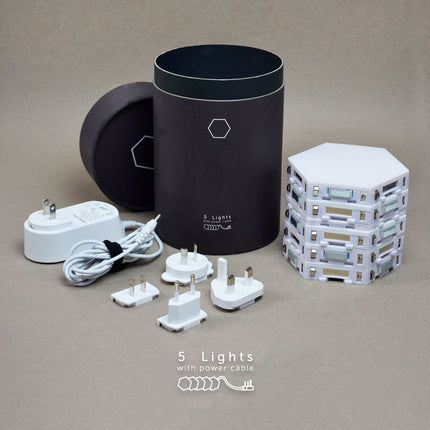 Luces hexagonales LED táctiles modulares