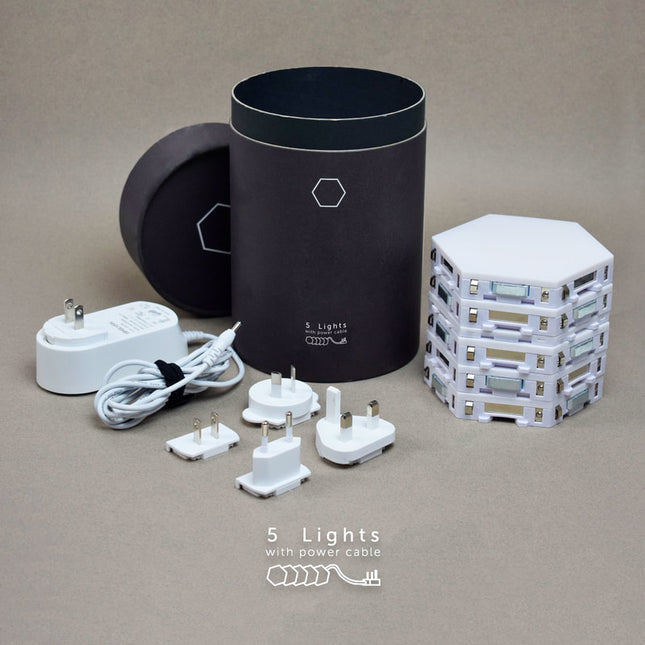 Luces hexagonales LED táctiles modulares