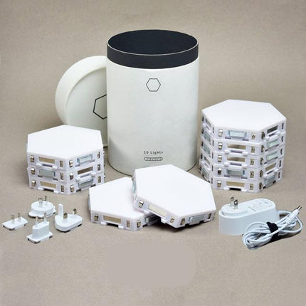 Luces hexagonales LED táctiles modulares