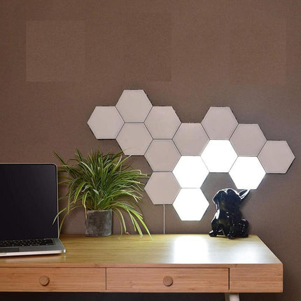 Luces hexagonales LED táctiles modulares