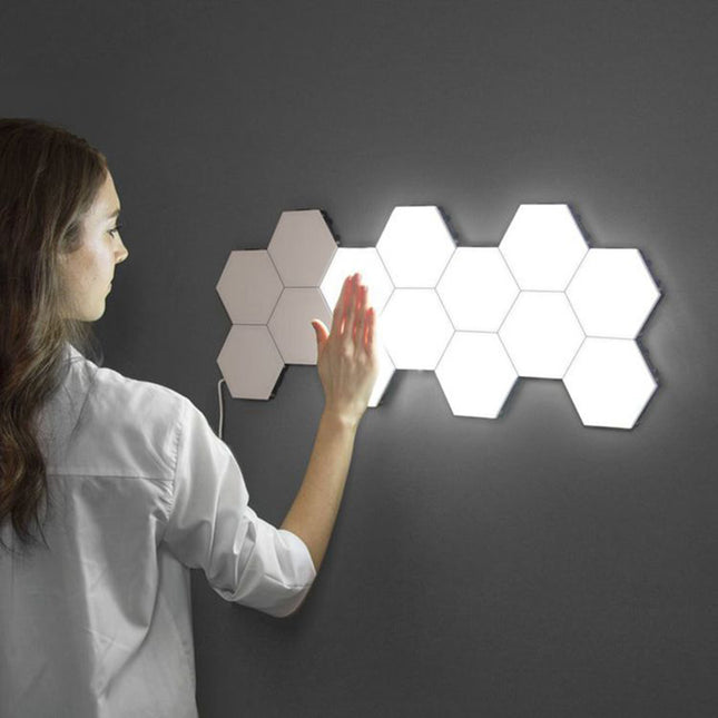 Luces hexagonales LED táctiles modulares