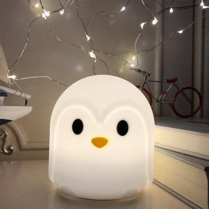 Lámpara pingüino LED silicona con sensor