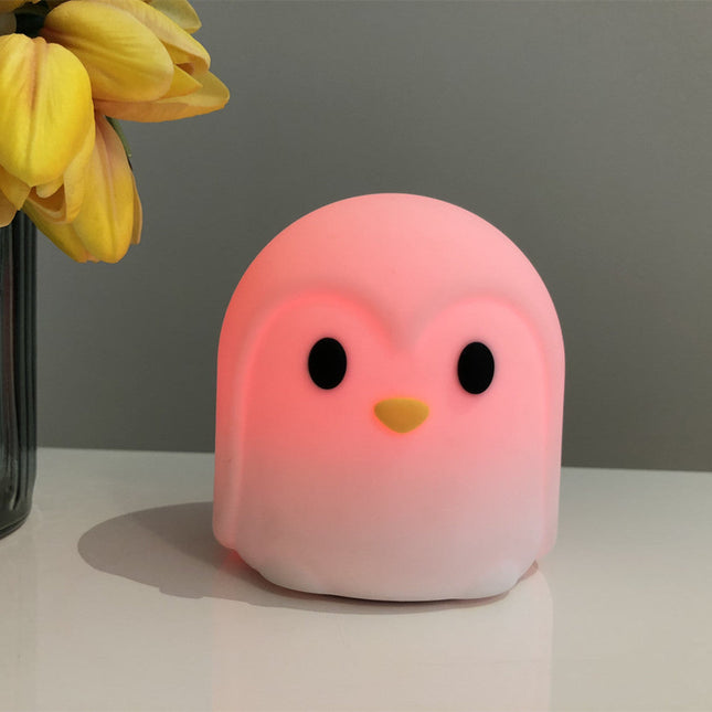 Lámpara pingüino LED silicona con sensor