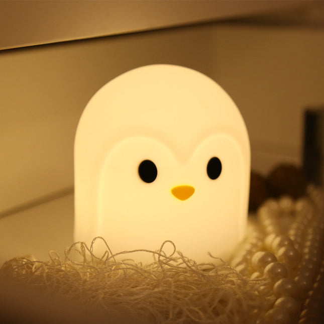 Lámpara pingüino LED silicona con sensor