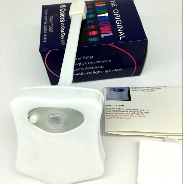 Luz LED para inodoro con sensor movimiento