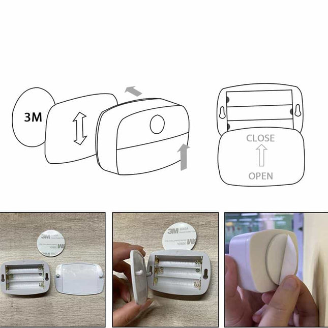 Luz LED inalámbrica con sensor movimiento