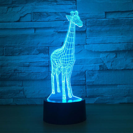Lámpara LED 3D táctil forma jirafa