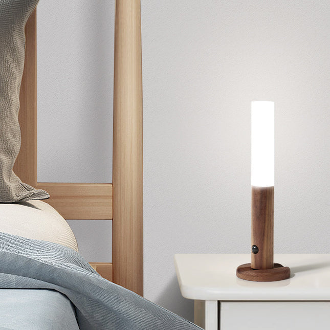 Lámpara de pared magnética de madera