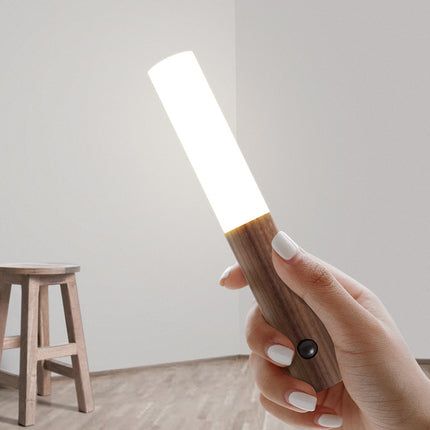 Lámpara de pared magnética de madera