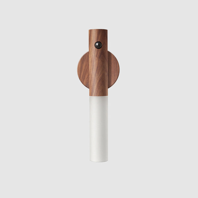 Lámpara de pared magnética de madera