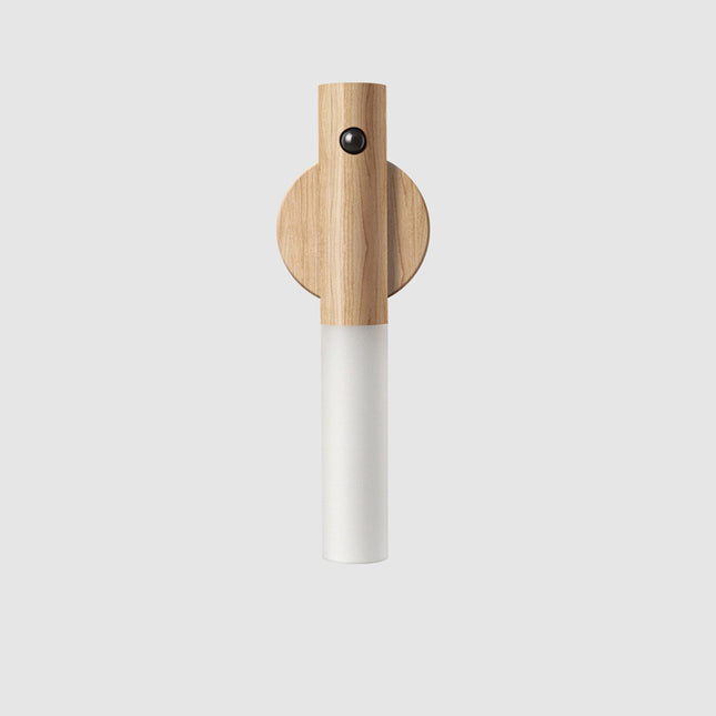 Lámpara de pared magnética de madera