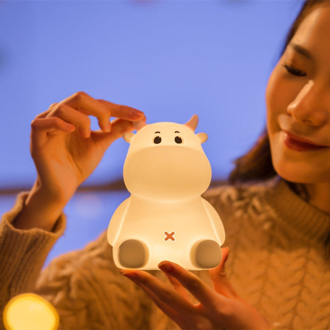 Lámpara de noche reno silicona recargable