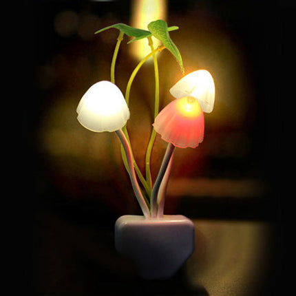 Lámpara de noche seta de colores