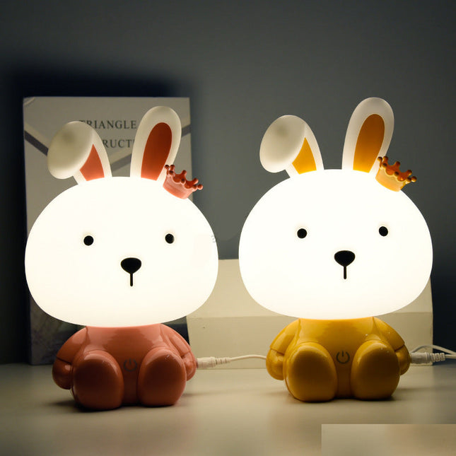 Lámpara quitamiedos infantil con forma conejo